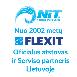 Užrašas: NIT- Flexit atstovas